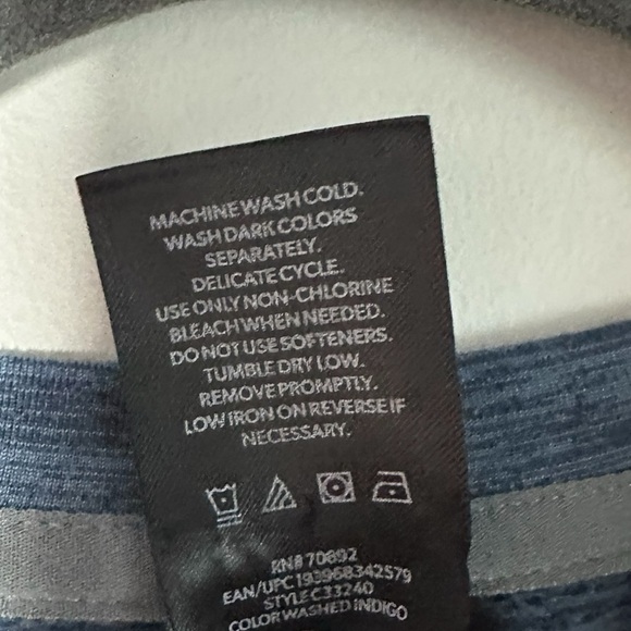 Member’s Mark Tech Crew Long Sleeve Shirt Blue Size Large - Picture 4 of 8